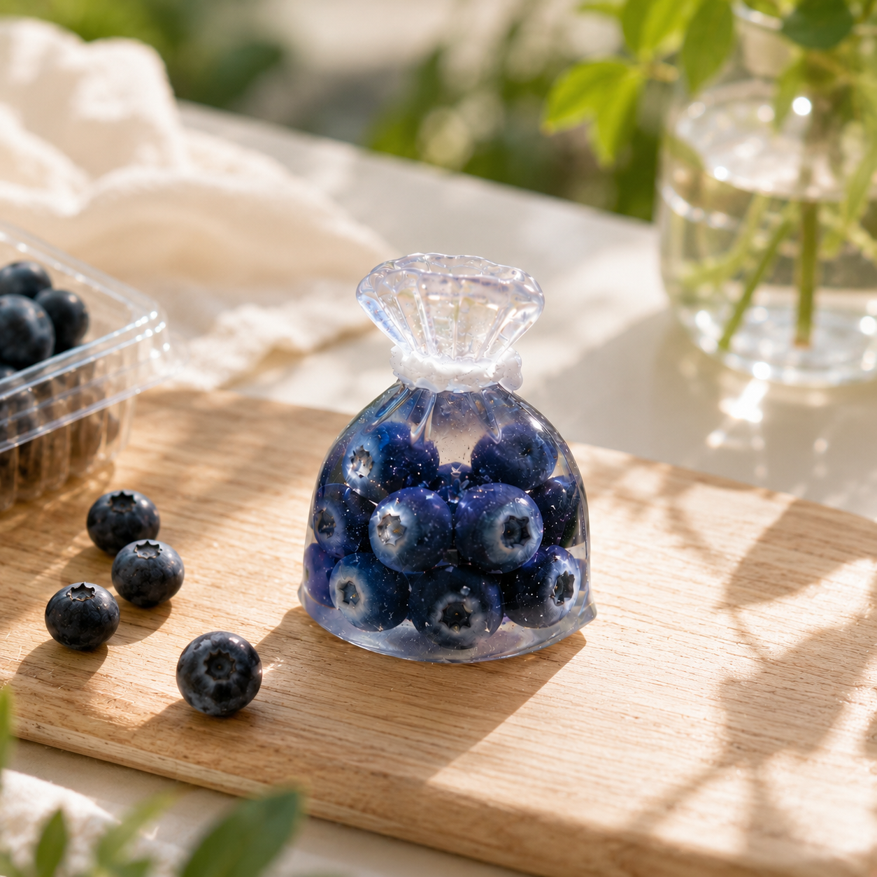 Handmade Mini Blueberry Bag