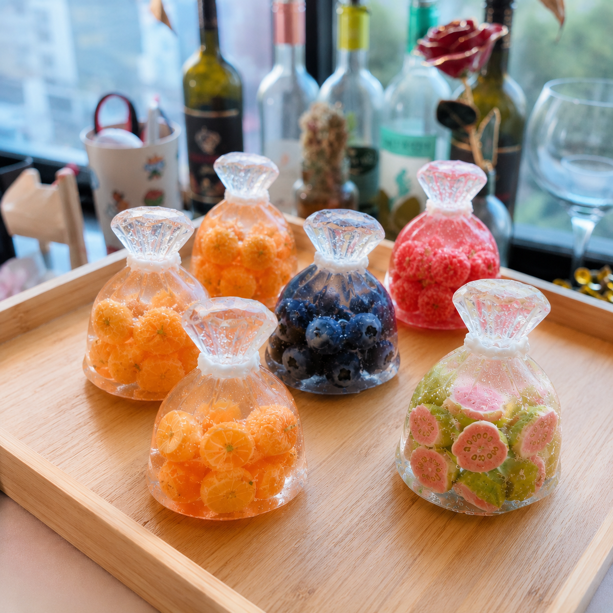 Handmade Mini Blueberry Bag