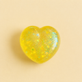 Citrine Heart Crystal Glitter Sensory Squishy