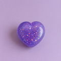 Amethyst Heart-Crystal Glitter Sensory Squishy